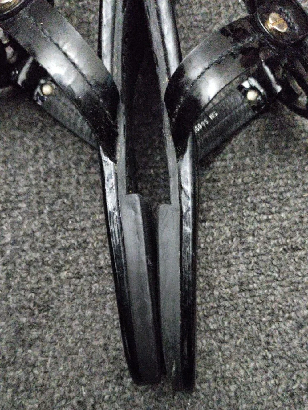 Tory Burch Black Patent Logo Thong Sandals